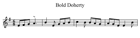 Bold Doherty - staff notation