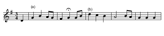 Bold Princess Royal Version 1 of 2 - staff notation