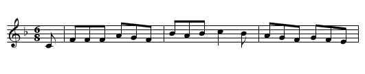Bold Reynard - staff notation