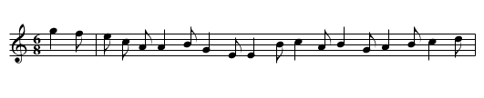 Bolt The Boor - staff notation