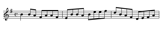 Bolton Street - staff notation