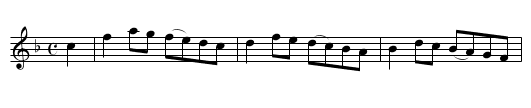 Bon-Accord [2], The - staff notation