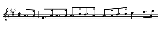 Bonaparte's Defeat  (hornpipe) 1710 - staff notation