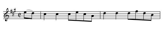 BONAPARTE'S HORNPIPE - staff notation