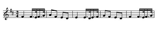 Bonaparte's Retreat 2 - staff notation
