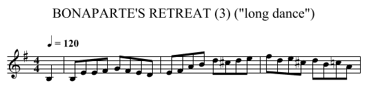 BONAPARTE'S RETREAT (3) (long dance) - staff notation
