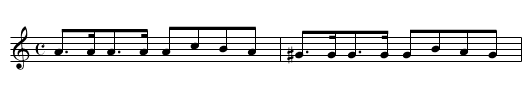 Bonaparte's Return from Moscow - staff notation
