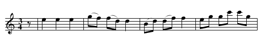 Bonapartes Waltz - staff notation