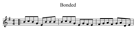 Bonded - staff notation