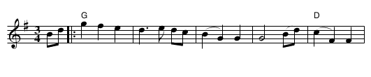 Bondessonvalsen - staff notation