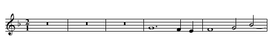 Bone chere - staff notation