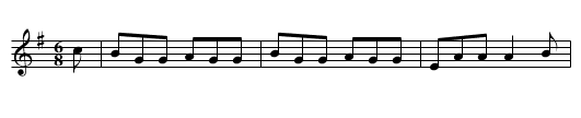 Boney Hilander - staff notation