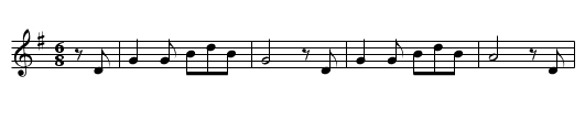 Bonnets of Blue, above, but in abc version received (where is this from?) - staff notation