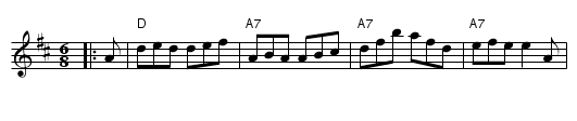 Bonnets So Blue - staff notation