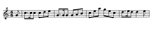 BONNETS SO BLUE - staff notation