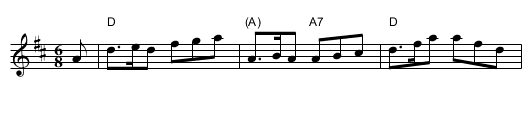 Bonnets So Blue - staff notation