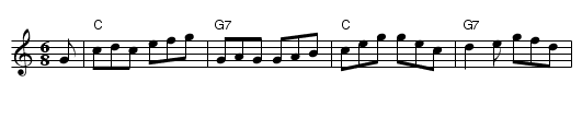 Bonnets So Blue - staff notation