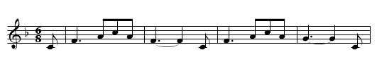 Bonnets So Blue - staff notation