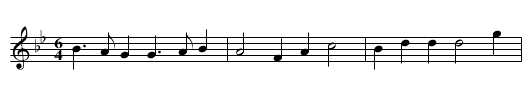 Bonney Dundee [5] - staff notation