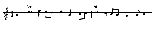 Bonnie at Morn - staff notation