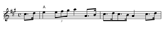 Bonnie Belle Schottische - staff notation