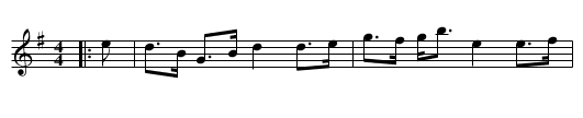 Bonnie Bessie Lee - staff notation