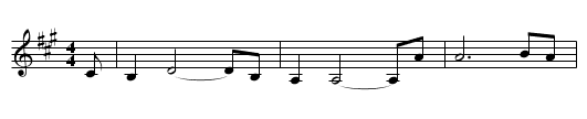 Bonnie Black Bess - staff notation