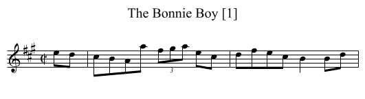 Bonnie Boy [1], The - staff notation