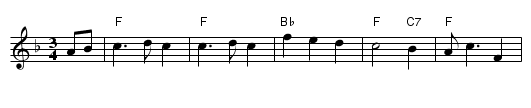 Bonnie Dundee - staff notation