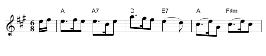 Bonnie Dundee - staff notation
