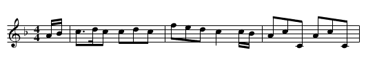 Bonnie Dundee - staff notation