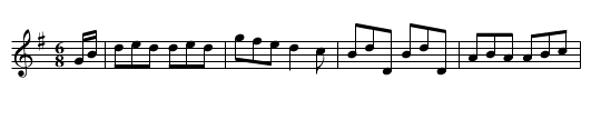 Bonnie Dundee - staff notation