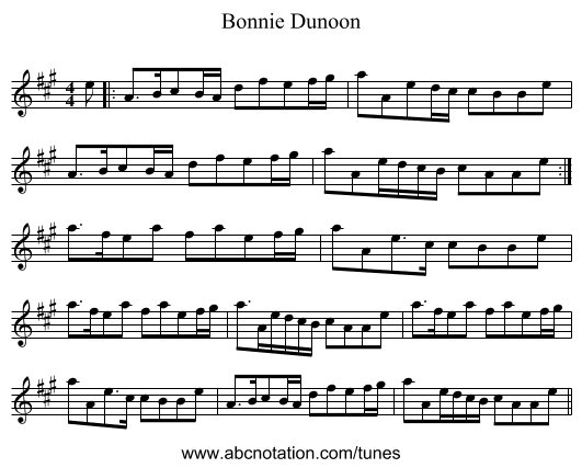 Bonnie Dunoon - staff notation