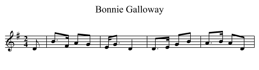 Bonnie Galloway - staff notation