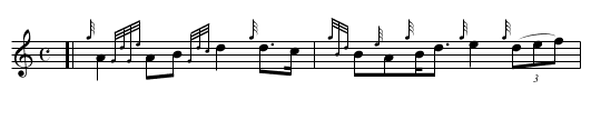 Bonnie House of Airlie  rpband - staff notation