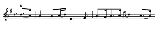 BONNIE JEAN - staff notation