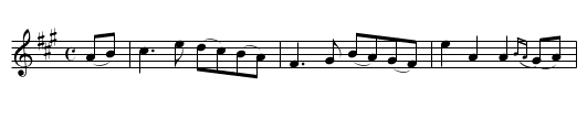 Bonnie Jeannie Gray - staff notation