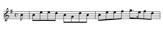 Bonnie Johnnie Lowrie - staff notation