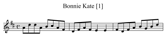 Bonnie Kate [1] - staff notation