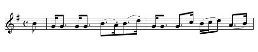 Bonnie Laddie Highland Fling - staff notation