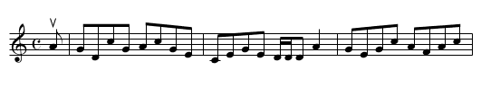 BONNIE LASS OF FISHERROW - staff notation