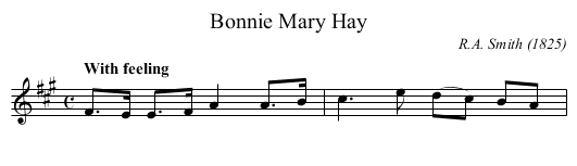 Bonnie Mary Hay - staff notation