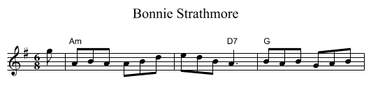Bonnie Strathmore - staff notation