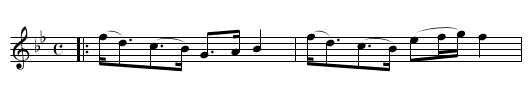 BONNIE WEE THING - staff notation
