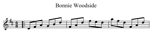 Bonnie Woodside - staff notation