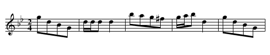Bonniest Lass in all the World, The - staff notation