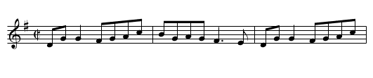 Bonny Anne - staff notation