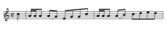 Bonny Annie [3] - staff notation