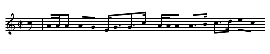 Bonny Annie - staff notation