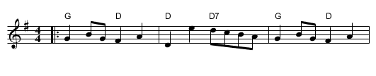 Bonny Breast Knot (Devon and Somerset) - staff notation